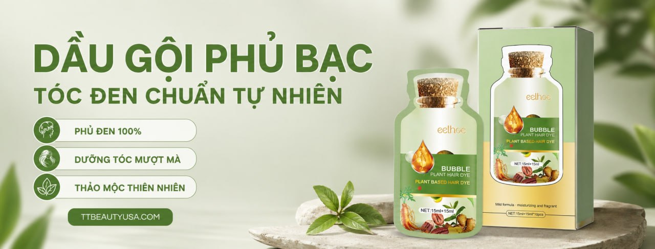 Dầu Gội Phủ Bạc Thảo Dược Thiên Nhiên-USA