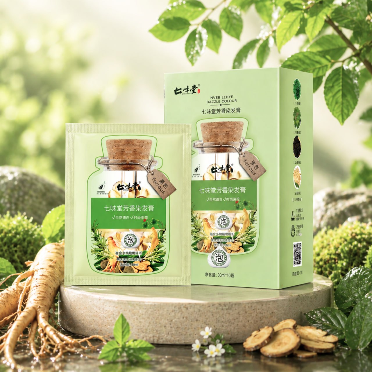 Dầu Gội Phủ Bạc Thảo Dược Thiên Nhiên-USA