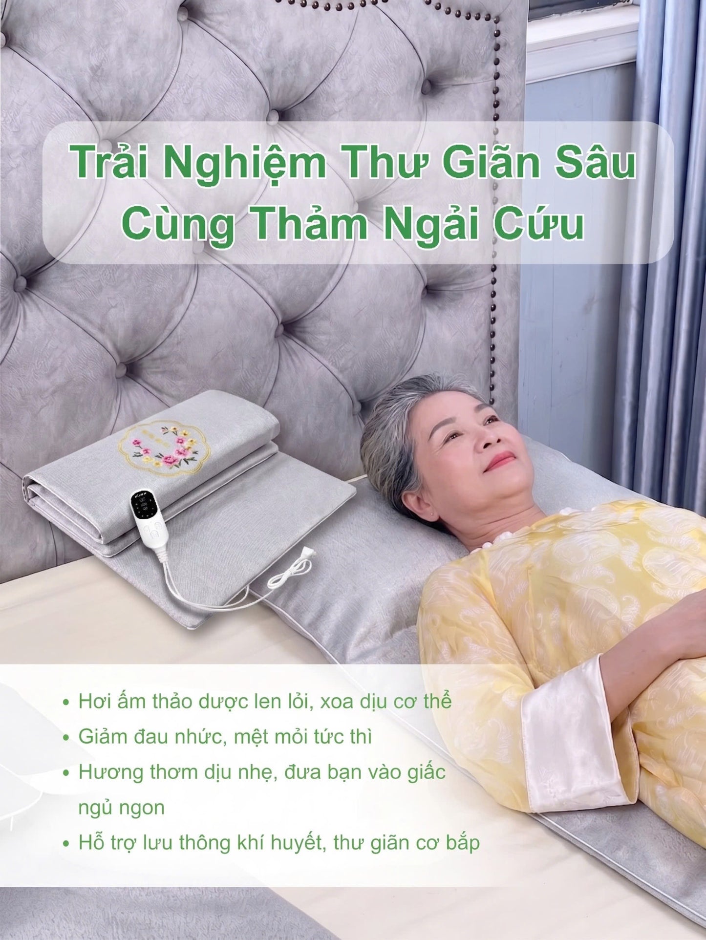 Thảm Ngải Cứu Massage Đông Y-USA