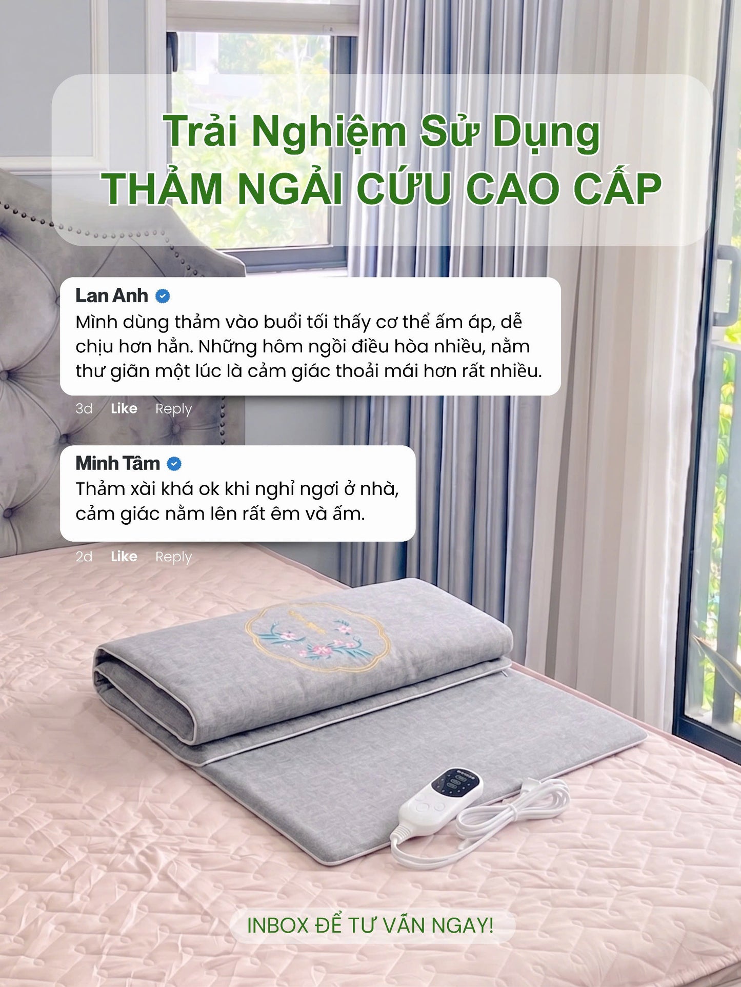 Thảm Ngải Cứu Massage Đông Y-USA