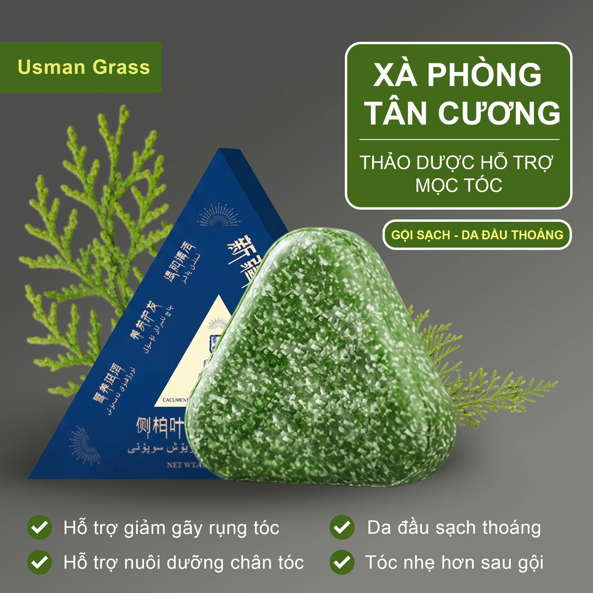 Xà Phòng Kích Mọc Tóc Tân Cương-USA